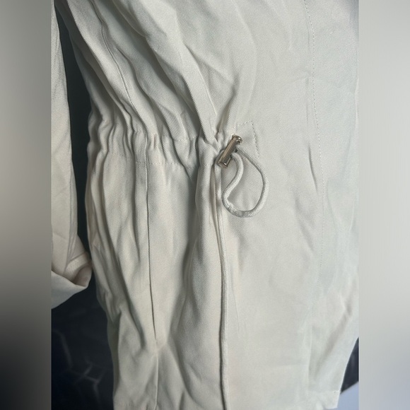 Zara Beige Open Front Cardigan Size Medium - Picture 6 of 8